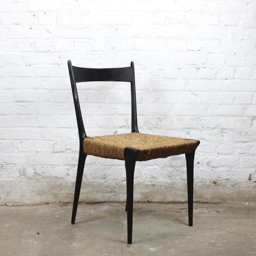 Model „S11" stoel van Alfred Hendrickx voor Belform jaren 50, Huis en Inrichting, Stoelen, Gebruikt, Eén, Hout, Riet of Rotan