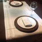 Nieuw Tafelloper + 2 servetten De Witte Lietaer (Heb 6 sets), Antiek en Kunst, Ophalen of Verzenden