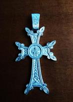 Belle grande croix argentée à double face, Argent, Envoi, Argent, Croix ou Symbole