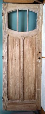 Oude deur met raampjes - 80 x 216 cm, Doe-het-zelf en Bouw, Ophalen, Gebruikt, 80 tot 100 cm, 215 cm of meer