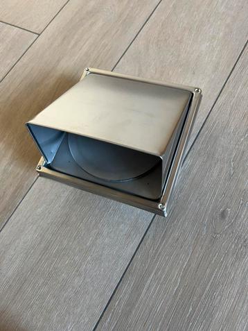 Dampkap afvoer met windklep, Enlèvement, Neuf, Inox, Évacuation