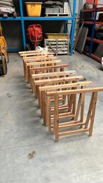 10 houten schragen/ezeltjes, Ophalen, Gebruikt, Overige typen, Minder dan 2 meter