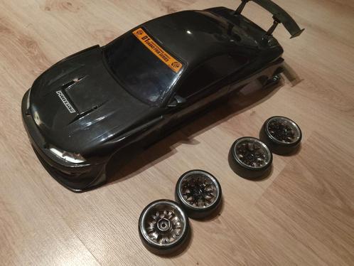 1:10 Nissan Silvia Carbon drift Body, Hobby en Vrije tijd, Modelbouw | Radiografisch | Auto's, Zo goed als nieuw, Auto onroad