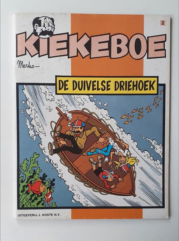 Kiekeboe – De duivelse driehoek eerste druk, zeer goede sta, Boeken, Stripverhalen, Zo goed als nieuw, Ophalen of Verzenden