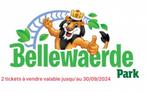 2 Tickets pour le parc d’attraction Bellewaerde valable jusq, Tickets & Billets, Deux personnes, Ticket ou Carte d'accès