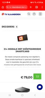 Tv vlaanderen Ci module + ontvanger, Audio, Tv en Foto, Schotelantennes, Ophalen