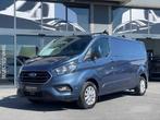 Ford Transit Custom 2.0D 170PK L2*Carplay*Camera*Sensoren*T, Auto's, Ford, Automaat, Monovolume, Blauw, 217 g/km