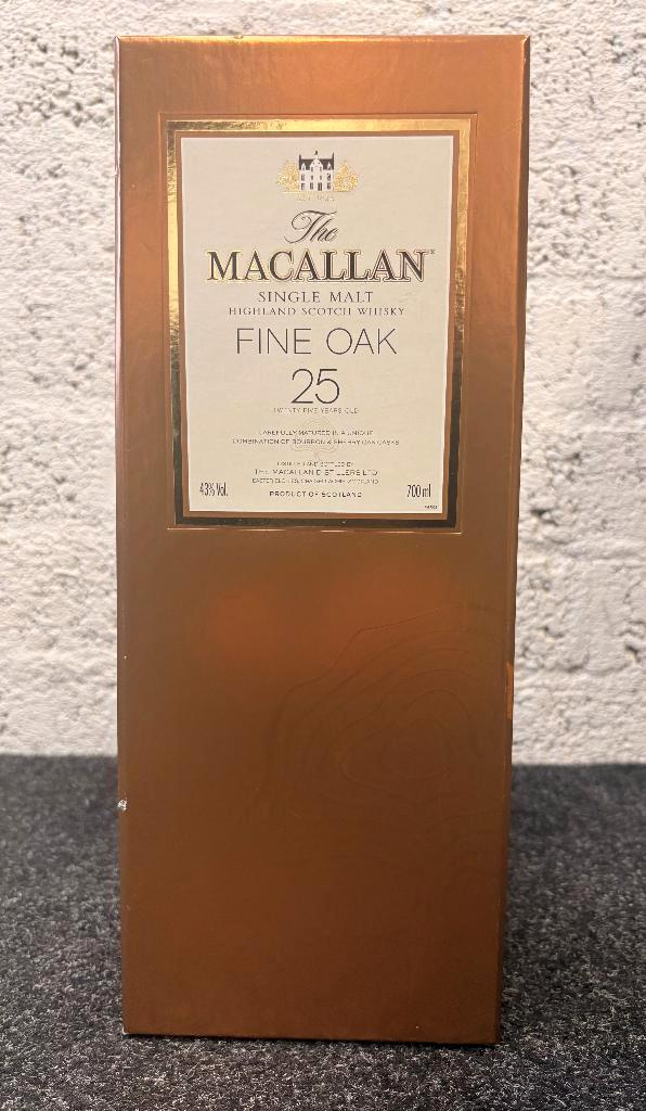 Macallan 25-year-old Fine OAK, Verzamelen, Wijnen, Nieuw, Overige typen, Overige gebieden, Vol, Ophalen of Verzenden
