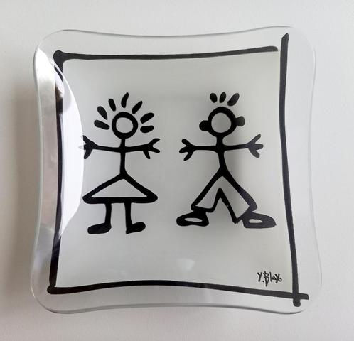 DESIGN GLAZEN SCHAALTJE – ALS NIEUW!, Huis en Inrichting, Keuken | Servies, Zo goed als nieuw, Schaal of Schalen, Glas, Ophalen of Verzenden