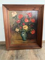 Schilderij bloemen met handtekening, Enlèvement