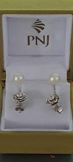 Boucles d'oreilles - Or 14K avec perles et pierres précieuse, Avec pierre précieuse, Or, Puces ou Clous, Enlèvement ou Envoi