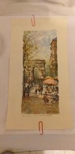Lithografie van Delarue Lucien Paris, Ophalen of Verzenden
