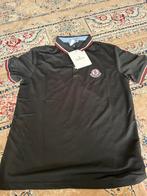 Moncler polo, Kleding | Heren, Polo's, Maat 52/54 (L), Moncler, Verzenden, Zwart