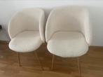 6 boucle bamboe stoelen, Ophalen, Zo goed als nieuw