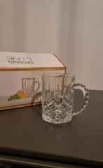 Nieuw: Set van 6 Theeglazen met Oor - Crystalin Line, Verzamelen, Ophalen, Nieuw, Waterglas