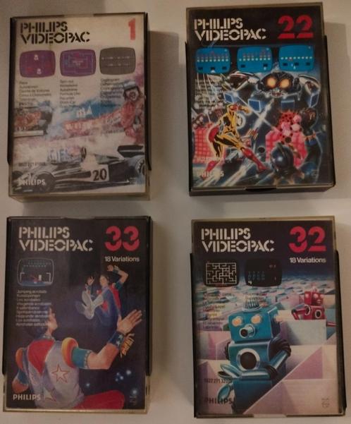 Philips Videopac games in mooie conditie ( 1, 22, 32 & 33 ), Consoles de jeu & Jeux vidéo, Jeux | Autre, Utilisé, Autres genres