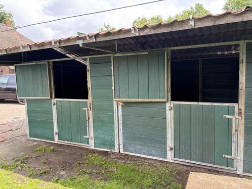 Buitenstal | 2 boxen | 3000 x 3000mm | Gebruikt, Dieren en Toebehoren, Stalling en Weidegang, Opfok, Stalling, Weidegang, Accessoires