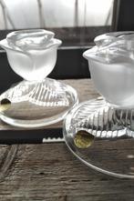 Kristallen kom en kaarsenhouders, Antiek en Kunst, Ophalen