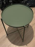 IKEA GLADOM Bijzettafel met donkerkaki groen blad 45x53 cm, Ophalen, Gebruikt