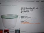 Weck bokalen stortmodel 370ml zonder deksel, Ophalen, Zo goed als nieuw, Overige typen