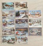 13 oude nieuwjaarskaarten, Collections, Cartes postales | Thème, Enlèvement ou Envoi