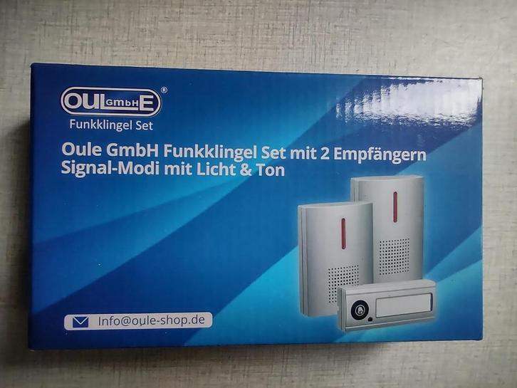 Deurbel - Draadloos (Merk Oule), Huis en Inrichting, Deurbellen, Zo goed als nieuw, Draadloos, Ophalen
