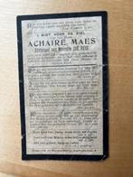 Rouwkaart A. Maes  Moen 1857 + Brugge 1905, Carte de condoléances, Envoi