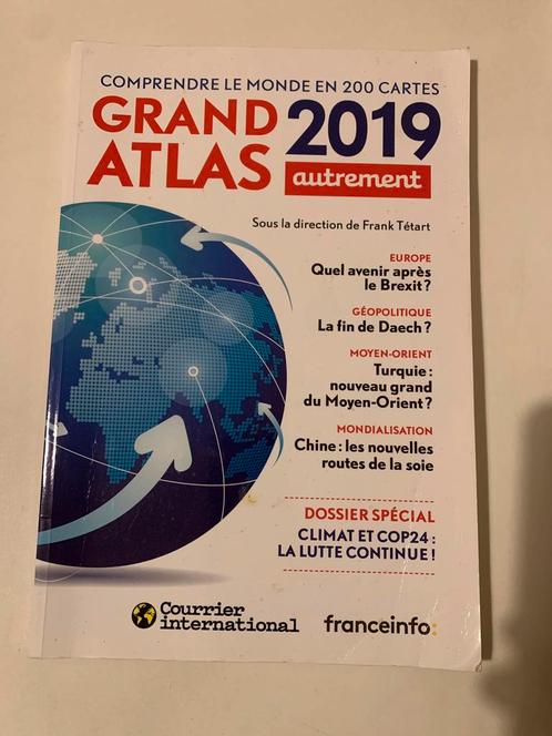 Comprendre le monde en 200 cartes - Grand atlas 2019 en TBE, Livres, Atlas & Cartes géographiques, France