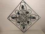 Mooi groot metalen wandrek voor 3 bloempotten 54 x 54 cm, Tuin en Terras, Ophalen, Vierkant, Metaal, Tuin