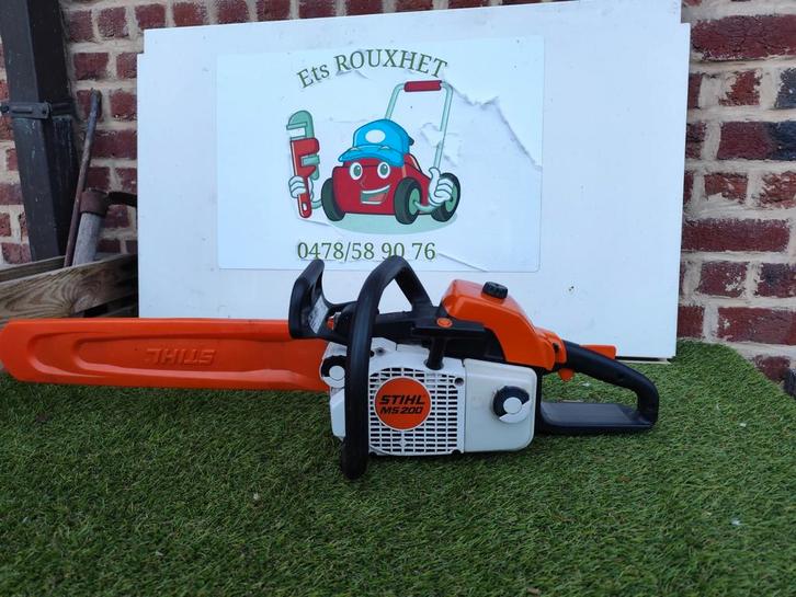 Tronçonneuse STIHL MS 200 2010, Jardin & Terrasse, Outils à main, Comme neuf, Hache, Enlèvement