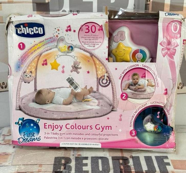 Chicco Baby Gym Kleurenplezier Roze meisje speel mat toestel, Kinderen en Baby's, Speelgoed | Babyspeelgoed, Nieuw, Babygym, Ophalen of Verzenden