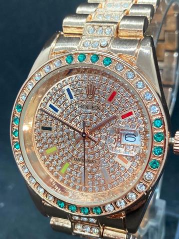 Iced out Rosé gold beschikbaar voor biedingen