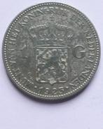 Monnaie Pays-Bas 1 gulden 1923 - Argent, ½ gulden, Zilver, Ophalen of Verzenden, Koningin Wilhelmina