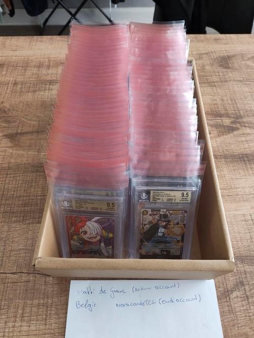 One piece trading cards game beckett graded, Hobby en Vrije tijd, Verzamelkaartspellen | Overige, Zo goed als nieuw, Meerdere kaarten