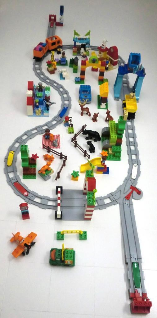 Duplo Lego super speelset met trein., Kinderen en Baby's, Speelgoed | Duplo en Lego, Gebruikt, Duplo, Ophalen of Verzenden