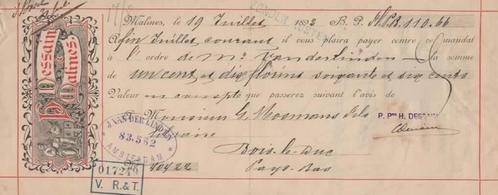 BELGIQUE : 1892 : Changement de/Traite de ## H. DESIGN, MALI, Collections, Collections Autre, Utilisé, Enlèvement ou Envoi