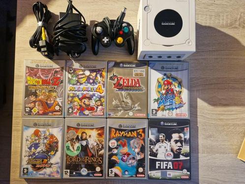 Gamecube + Games + Controller, Games en Spelcomputers, Spelcomputers | Nintendo GameCube, Gebruikt, Ophalen of Verzenden