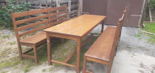 Table d' Abbaye, Huis en Inrichting, Tafels | Eettafels, Zo goed als nieuw, Eikenhout, Ophalen