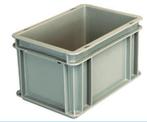 Plastic containers 400 x 300 x 220 mm - grijs - 8 exemplaren, Huis en Inrichting, Woonaccessoires | Kisten, Minder dan 50 cm, Kunststof
