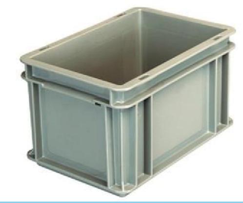 Plastic containers 400 x 300 x 220 mm - grijs - 8 exemplaren, Huis en Inrichting, Woonaccessoires | Kisten, Zo goed als nieuw