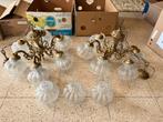 2 antieke lusters messing, Antiek en Kunst, Ophalen
