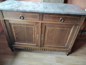 Commode avec dessus en marbre, retrait gratuit., Enlèvement, Comme neuf