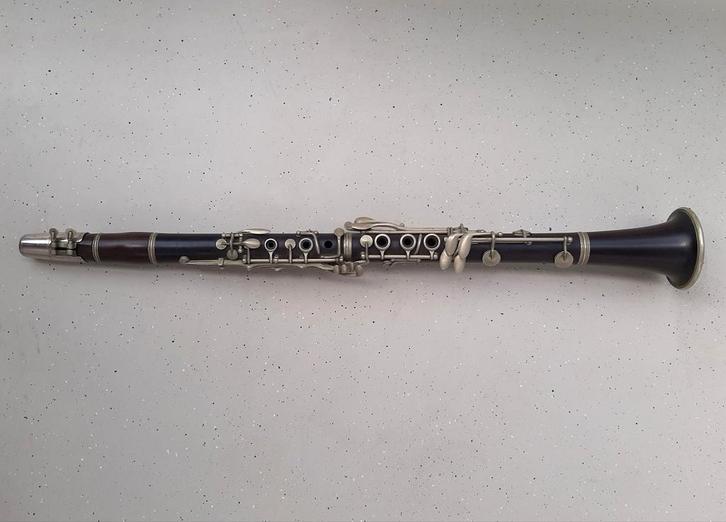 Antieke klarinet J. GRAS, LILLE in C (C),, Muziek en Instrumenten, Blaasinstrumenten | Klarinetten, Zo goed als nieuw, Hout, Ophalen of Verzenden