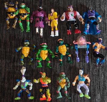 Action figures mostly TMNT turtle's  beschikbaar voor biedingen