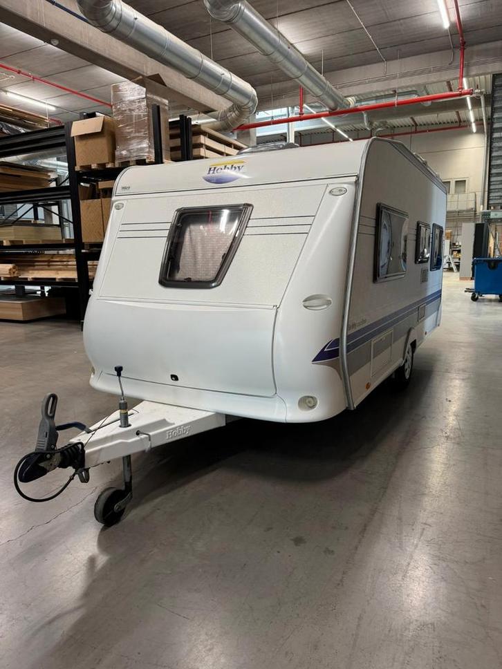 Hobby excellent 2008, Caravans en Kamperen, Caravans, Particulier, Fietsenrek, Luifel, Mover, Reservewiel, Ophalen