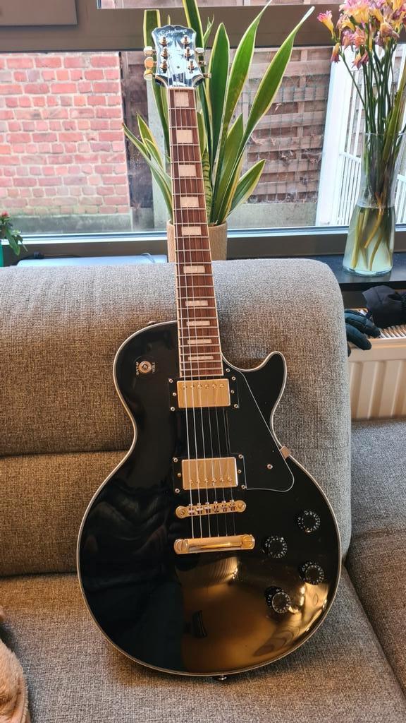 Epiphone by Gibson - Les Paul Custom met originele Gibson HB, Muziek en Instrumenten, Snaarinstrumenten | Gitaren | Elektrisch