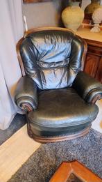 Donker groene salon 2x1 zit en een 3 zitzetel, Huis en Inrichting, Ophalen