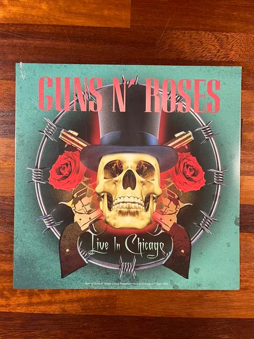 Guns N’ Roses Live In Chicago 33 rpm vinyl lp album Sealed, Cd's en Dvd's, Vinyl | Hardrock en Metal, Nieuw in verpakking, Ophalen of Verzenden