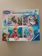 Doos met 4 Disney Ravensburger „Frozen” puzzels, Ophalen of Verzenden, Gebruikt