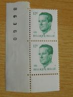 2 timbres de 12F Roi Baudouin, Timbres & Monnaies, Timbres | Europe | Belgique, Enlèvement ou Envoi, Non oblitéré, Non oblitéré